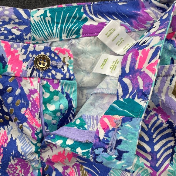 Lilly Pulitzer Pant Womens 0 Quill Out Kelly Skinny Ankle Crop Textured 12816‎ - Picture 5 of 12